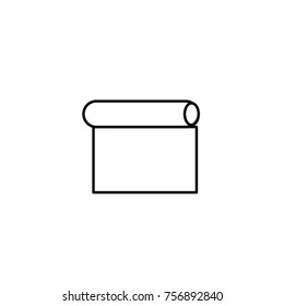 Camping Mat Icon line