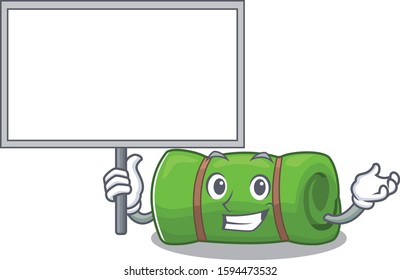 Camping mat Scroll cute cartoon character bring a board