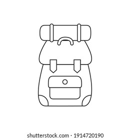 
Camping Mountain Bag Outline icon design