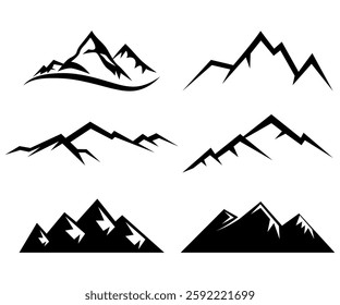 Camping mountain nature landscape horizon illustration  