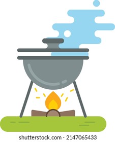 Camping in moutant and forest 