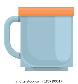 Camping mug icon. Cartoon of Camping mug vector icon for web design isolated on white background