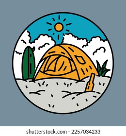 Camping and nature graphic illustration vector art t-shirt design