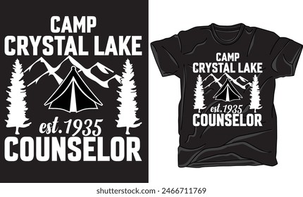 Camping Nature Graphic Illustration Vector Art T-shirt Design.camping t-shirt graphic design.Camping vector design artwork for apparel, sticker, poster, background and others. 