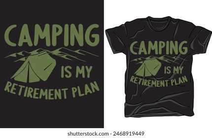 Camping Nature Graphic Illustration Vector Art T-shirt Design.camping t-shirt graphic design.Camping vector design artwork for apparel, sticker, poster, background and others. 