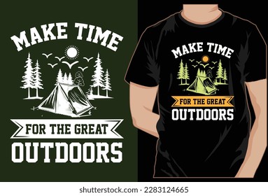 Camping neues kreatives T-Shirt-Design