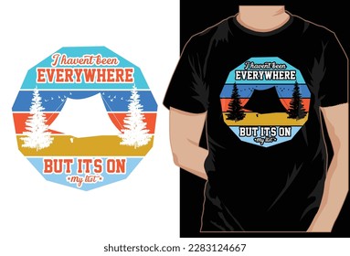 camping new creative t-shirt design