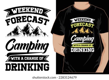 camping new creative t-shirt design