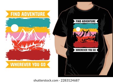 camping new creative t-shirt design