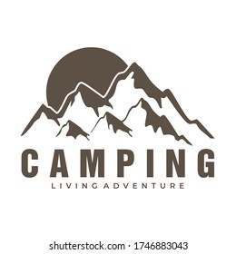 Camping and outdoor adventure emblems