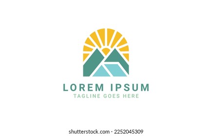 Camping and outdoor adventure retro logo design. Great for shirts, stamps, stickers logos and labels.