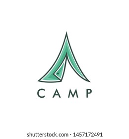 Camping Outdoor Adventure Vector Logo Design