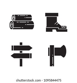 camping and outdoor collection icons