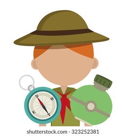 camping outdoor design, vector illustration eps10 graphic 