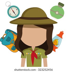 camping outdoor design, vector illustration eps10 graphic 