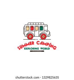 Camping and Outdoor Logo Design Concept