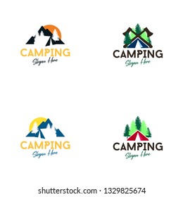 Camping and Outdoor Logo Design Concept
