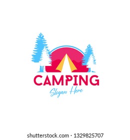 Camping and Outdoor Logo Design Concept