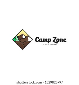 Camping and Outdoor Logo Design Concept
