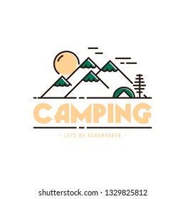 Camping and Outdoor Logo Design Concept