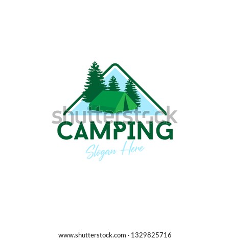 Camping and Outdoor Logo Design Concept