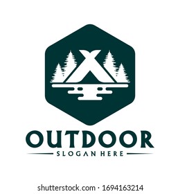 Camping Outdoor logo design vector template, Creative Camping logo concepts