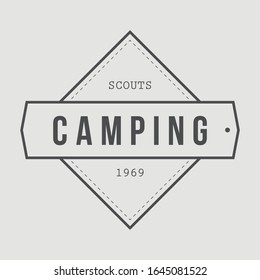 Camping outdoor logo set. Camp club.