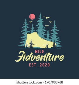 camping and outdoor logo template