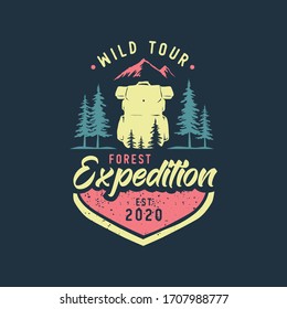 camping and outdoor logo template