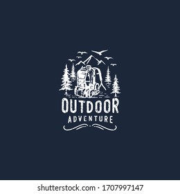 camping and outdoor logo template