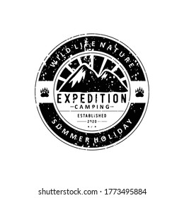 camping and outdoor logo template