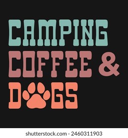 Camping Vector al aire libre Diseño de la camiseta