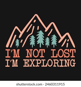 Camping Outdoor Vector T-shirt Design