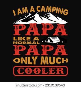  Camping Papa, Explore The Nature, Adventure TShirt, Camping Shirts, Mountain TShirt, Hiker TShirts, Nature Lover Shirts, Hiking Lovers Gift Hiking Shirt Hiking Tee Mens Womens Hike TShirt.