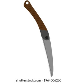 Camping pocket knife vector icon isolated on white