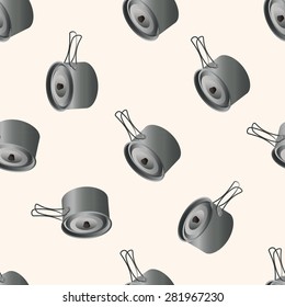 camping pot , cartoon seamless pattern background
