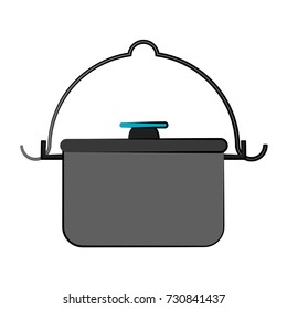 camping pot icon image 