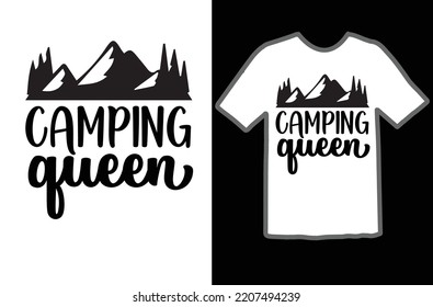 Camping queen svg design file