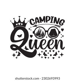 Camping Queen - Camping T shirt design