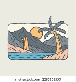 Camping and quiet nature graphic illustration vector art t-shirt design