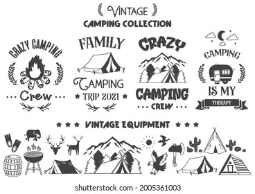 Camping quote illustration Vector for banner, poster, flyer