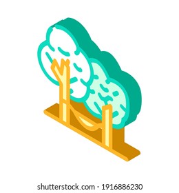 camping relajar el vector de iconos isométricos. cartel de relajación de camping. ilustración de símbolo aislado