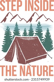 Camping Retro Sublimation Design Bundle