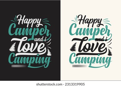 Camping retro vintage vector t shirt design, Camping vector elements