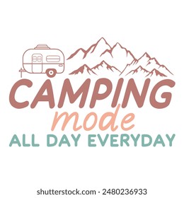 Camping Season Camping Quotes T Shirt Design