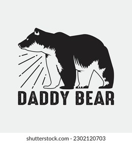 Camping Shirts for Men Funny Daddy Bear T Shirt Fathers Day