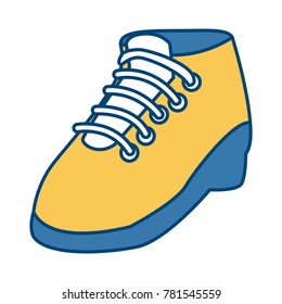 Camping shoe isolated