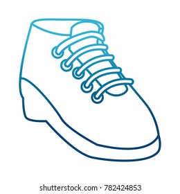Camping shoe isolated