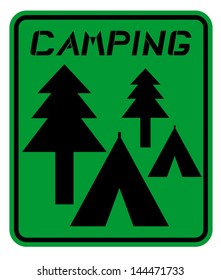 Camping sign