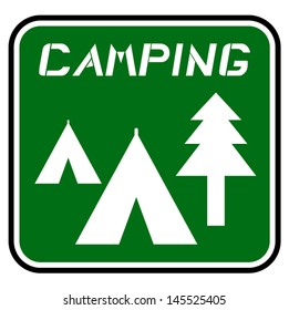 Camping sign